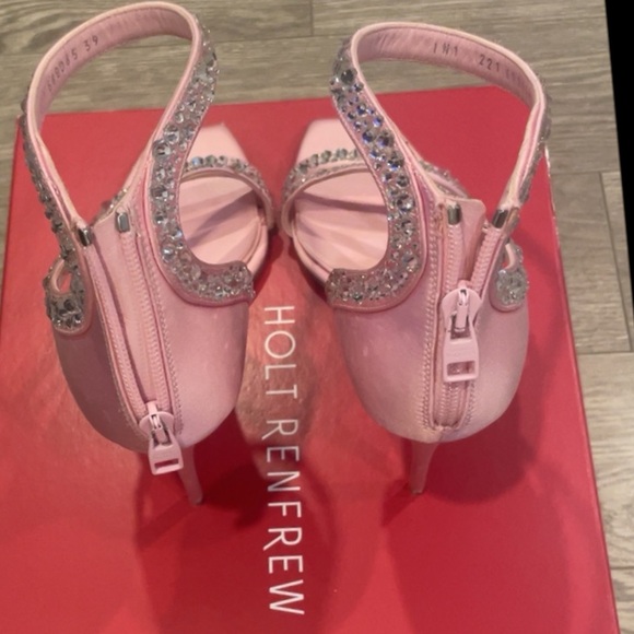 Alexander McQueen Crystal-Embellished Satin High-Heel Sandals - Picture 6 of 11